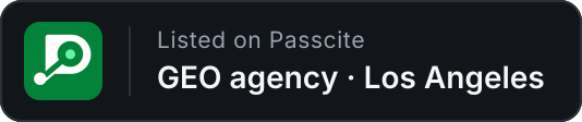 Listed on Passcite: GEO agency, Los Angeles