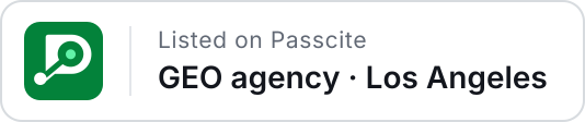 Listed on Passcite: GEO agency, Los Angeles