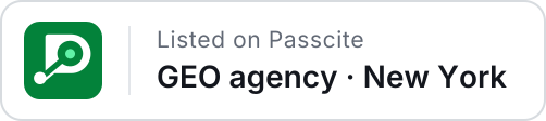 Listed on Passcite: GEO agency, New York