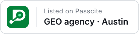 Listed on Passcite: GEO agency, Austin