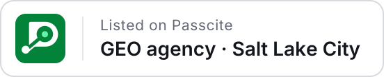 Listed on Passcite: GEO agency, Salt Lake City